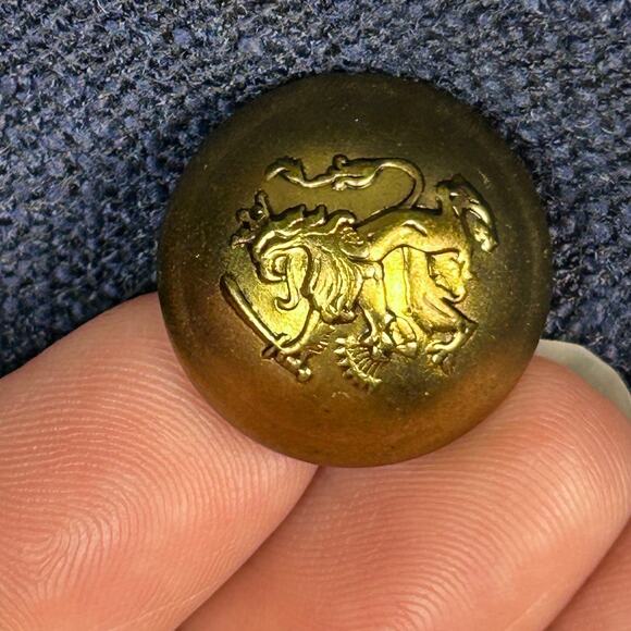 Banana Republic Blazer Jacket women's size 12 military blue gold buttons double - Picture 6 of 15